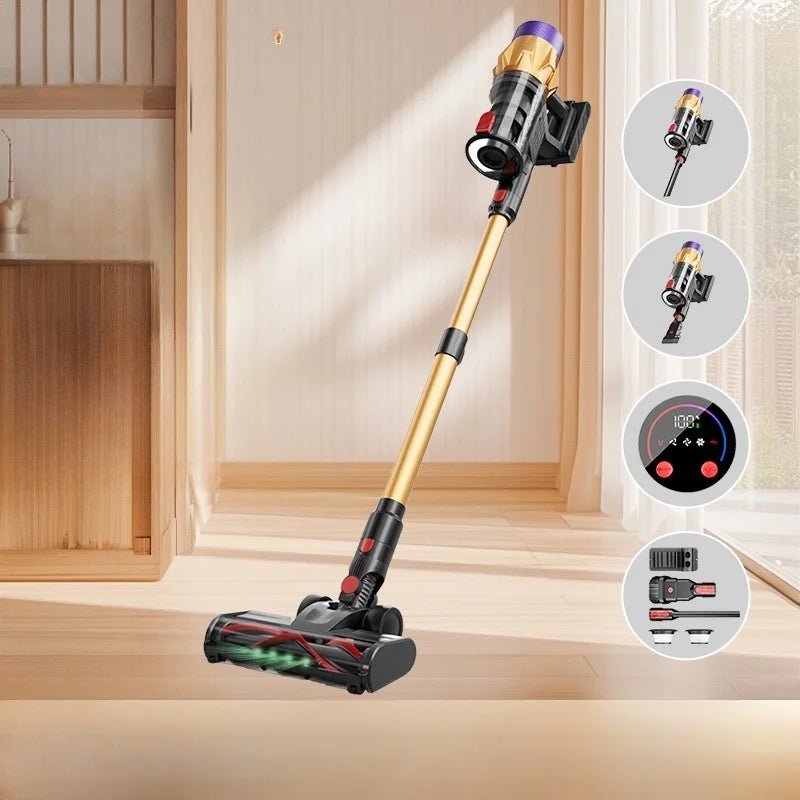 Cordless Wet & Dry Handheld Vacuum Cleaner – 25KPa Powerful Suction | Lightweight, Rechargeable & Multi-Surface Carpet & Floor Cleaner