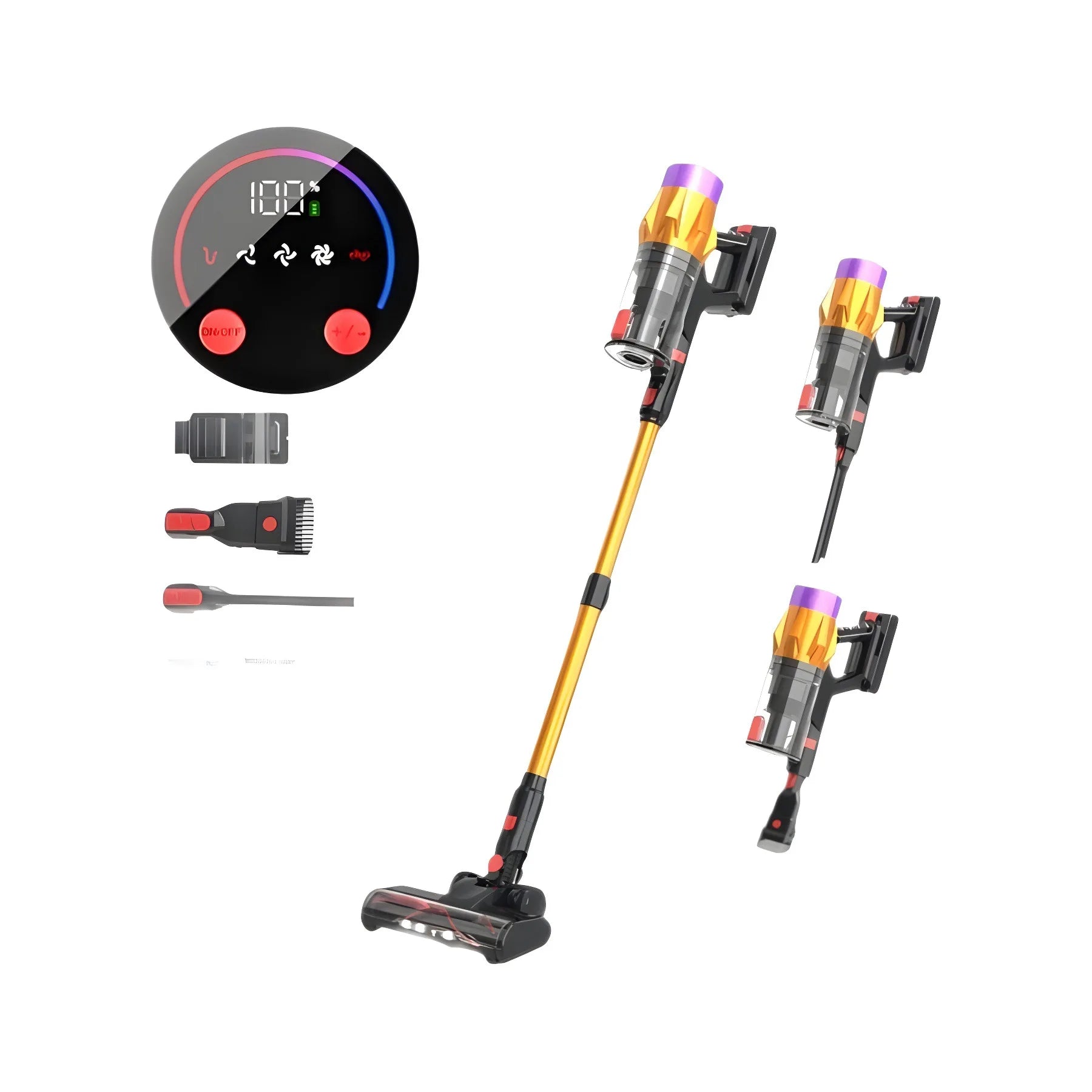 Cordless Wet & Dry Handheld Vacuum Cleaner – 25KPa Powerful Suction | Lightweight, Rechargeable & Multi-Surface Carpet & Floor Cleaner